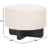 SAFAVIEH Home Riah Boucle Round Ottoman