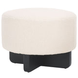 SAFAVIEH Home Riah Boucle Round Ottoman