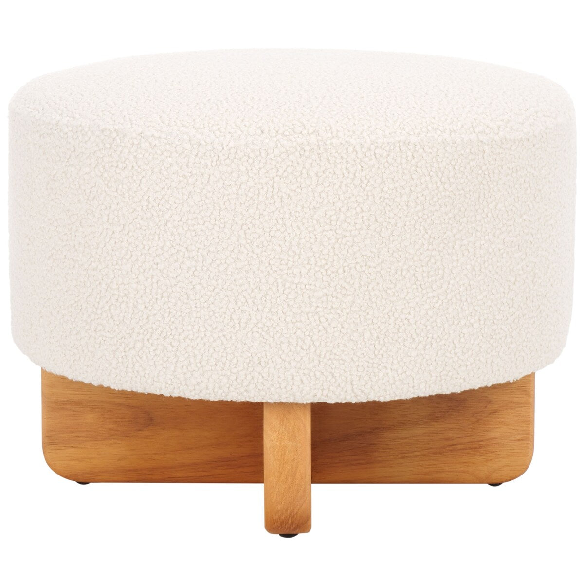 SAFAVIEH Home Riah Boucle Round Ottoman