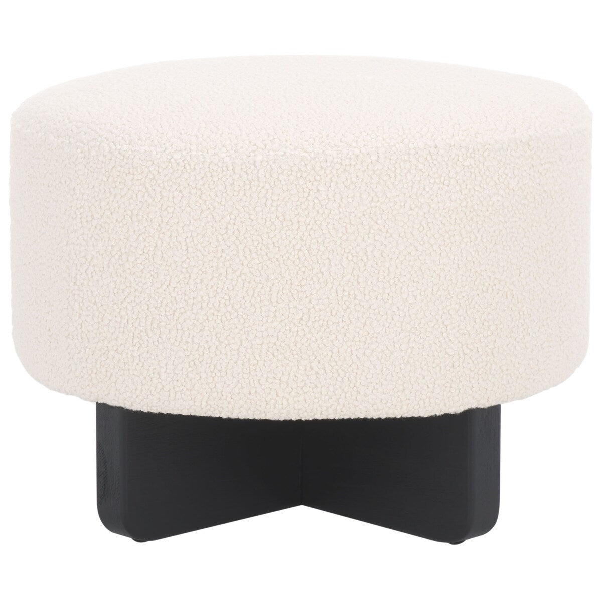 SAFAVIEH Home Riah Boucle Round Ottoman