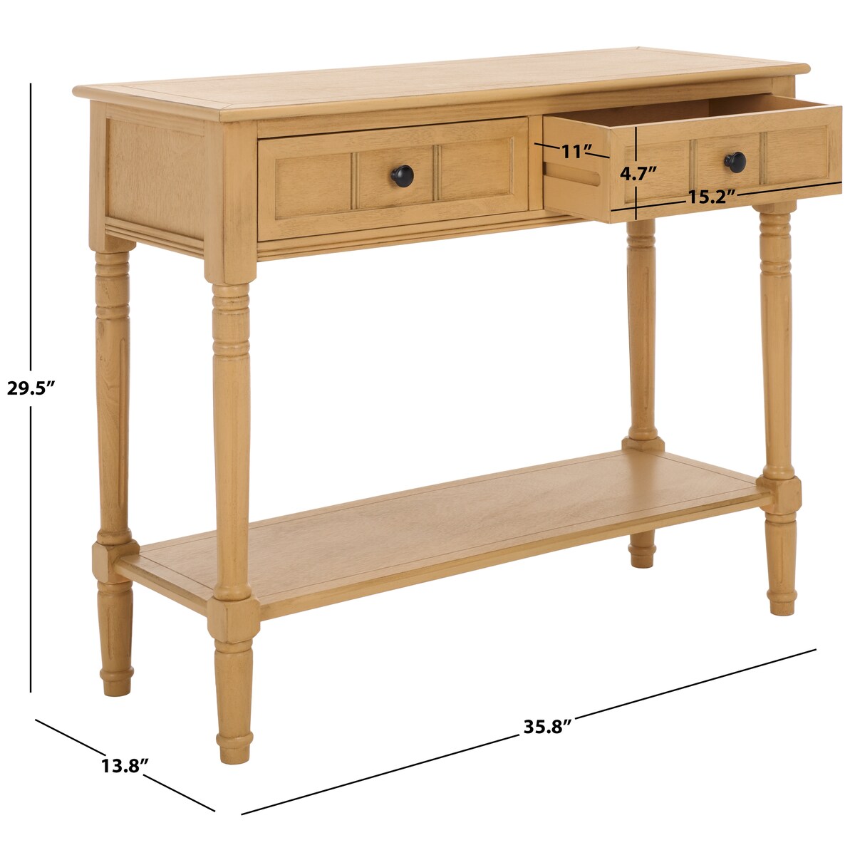 SAFAVIEH Home Samantha 2 Drawer Console - 36Wx14Dx30H