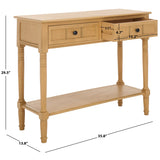 SAFAVIEH Home Samantha 2 Drawer Console - 36Wx14Dx30H