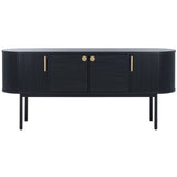 SAFAVIEH Home Shaelynn 4 Door Sideboard/Media Stand - 71Wx18Dx32H