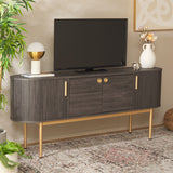 SAFAVIEH Home Shaelynn 4 Door Sideboard/Media Stand - 71Wx18Dx32H