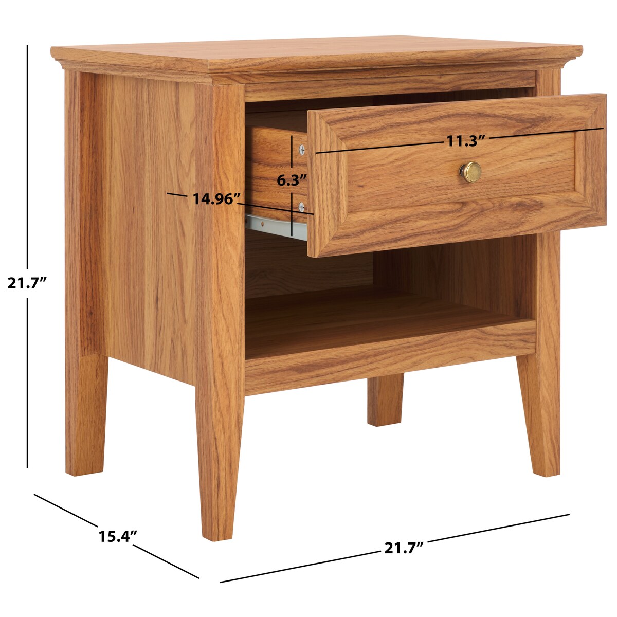 SAFAVIEH Home Sondra 2 Drawer Nightstand.