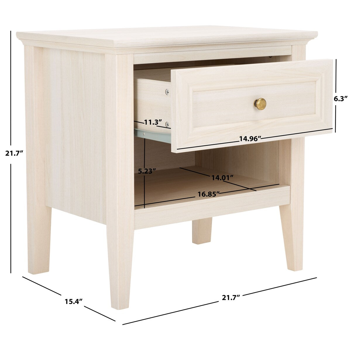 SAFAVIEH Home Sondra 2 Drawer Nightstand.