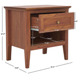 SAFAVIEH Home Sondra 2 Drawer Nightstand.