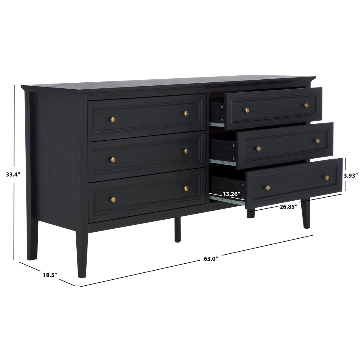 SAFAVIEH Home Sondra 6 Drawer Dresser