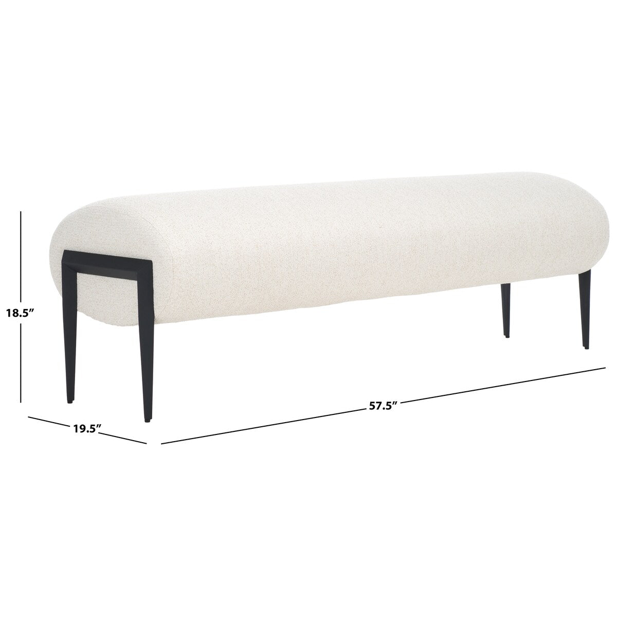 SAFAVIEH Home Stacia Bench - 57Wx19Dx19H