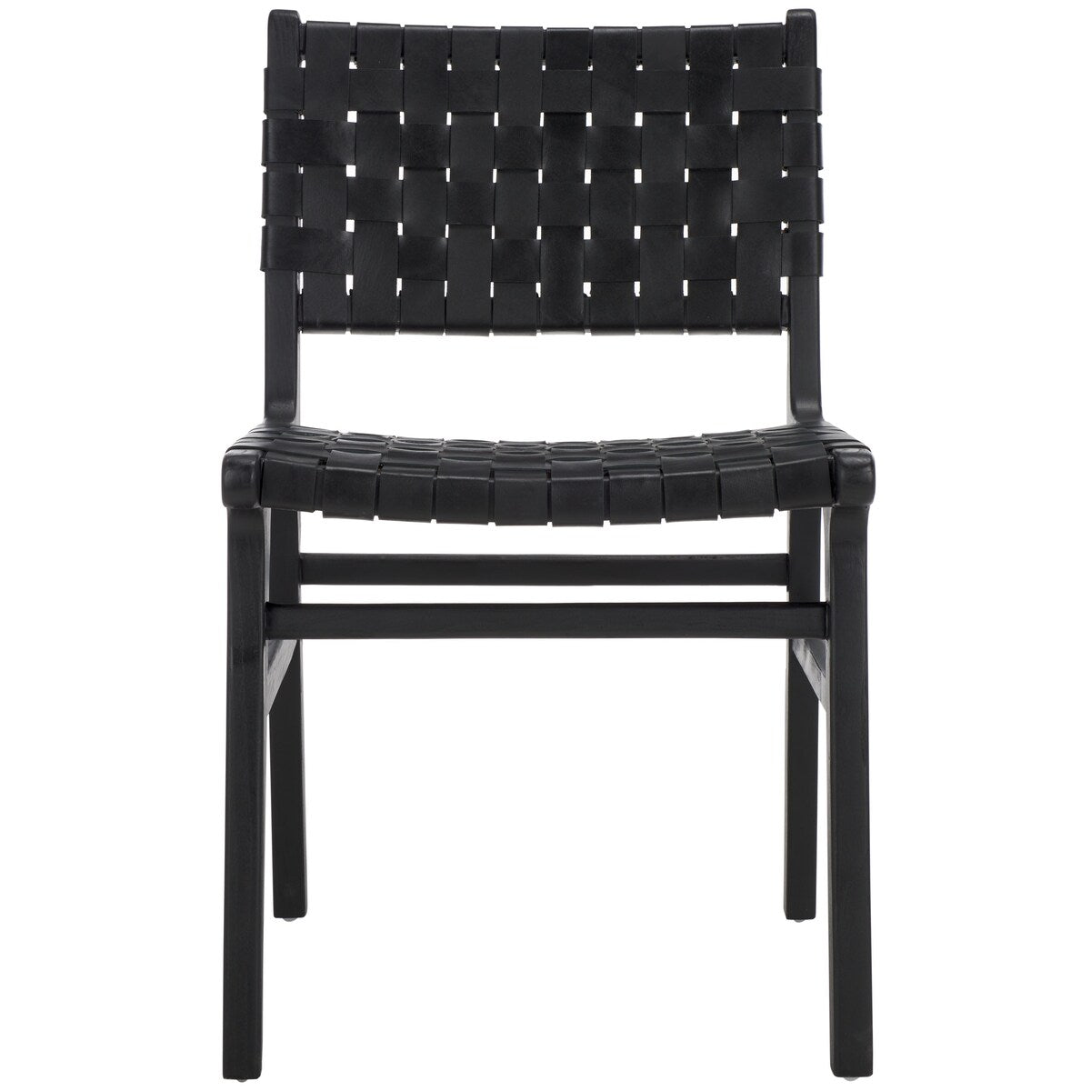 SAFAVIEH Home Taika 18-inch Woven Leather Dining Chair [SET of 2] - 20Wx22Dx33H