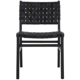 SAFAVIEH Home Taika 18-inch Woven Leather Dining Chair [SET of 2] - 20Wx22Dx33H