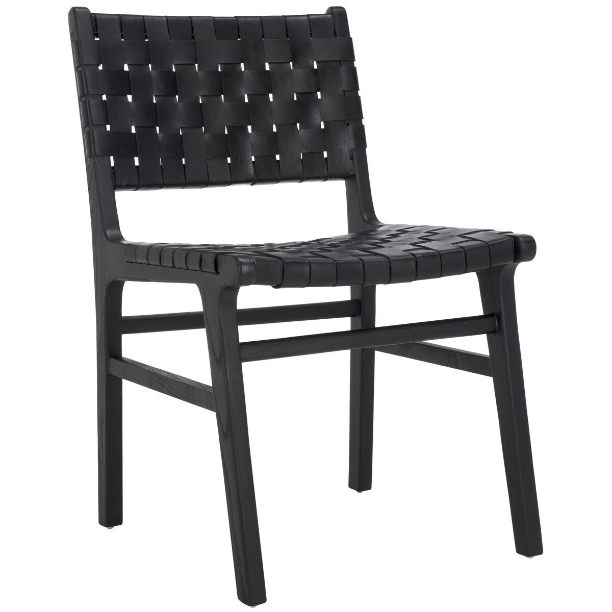 SAFAVIEH Home Taika 18-inch Woven Leather Dining Chair [SET of 2] - 20Wx22Dx33H