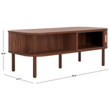 SAFAVIEH Home Tealla 2 Tambour Door Coffee Table - 43Wx22Dx17H