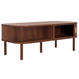 SAFAVIEH Home Tealla 2 Tambour Door Coffee Table - 43Wx22Dx17H