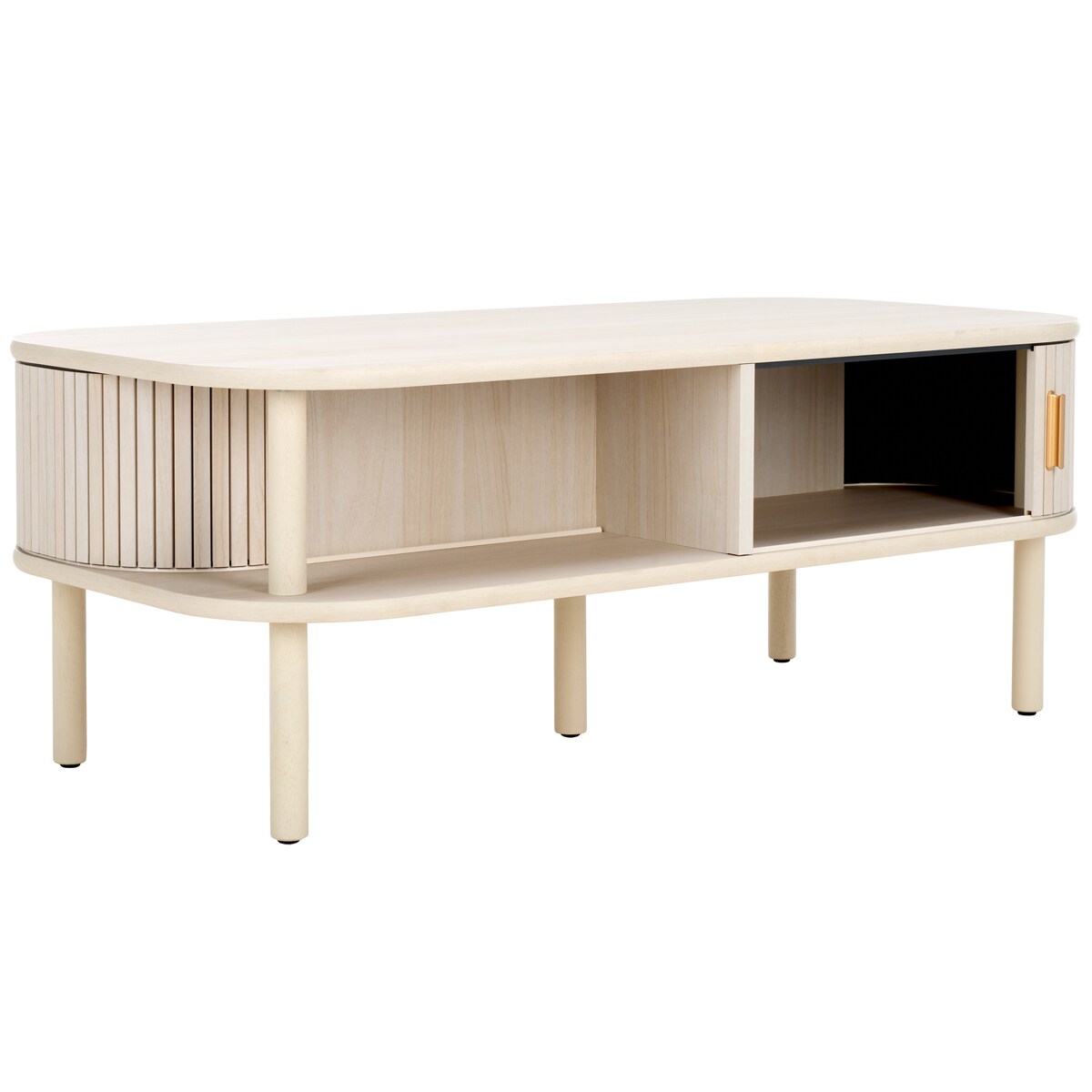 SAFAVIEH Home Tealla 2 Tambour Door Coffee Table - 43Wx22Dx17H