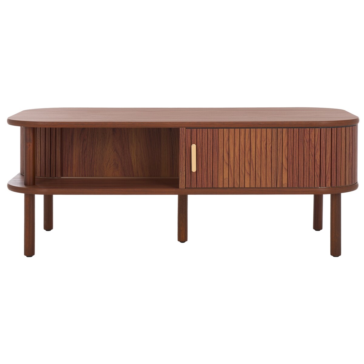 SAFAVIEH Home Tealla 2 Tambour Door Coffee Table - 43Wx22Dx17H