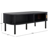 SAFAVIEH Home Tealla 2 Tambour Door Coffee Table - 43Wx22Dx17H