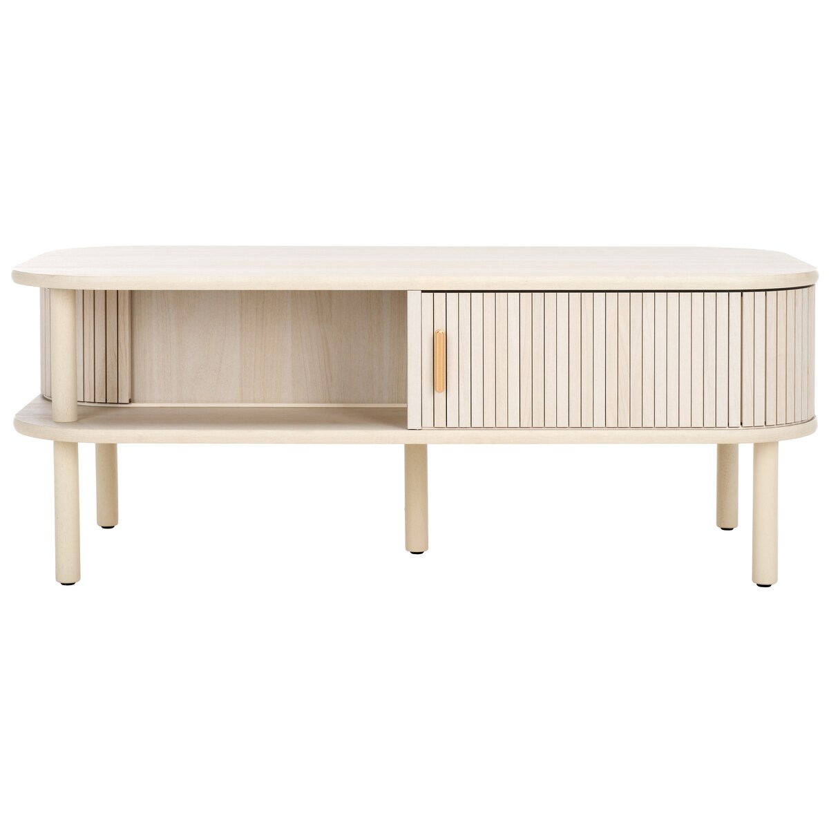 SAFAVIEH Home Tealla 2 Tambour Door Coffee Table - 43Wx22Dx17H