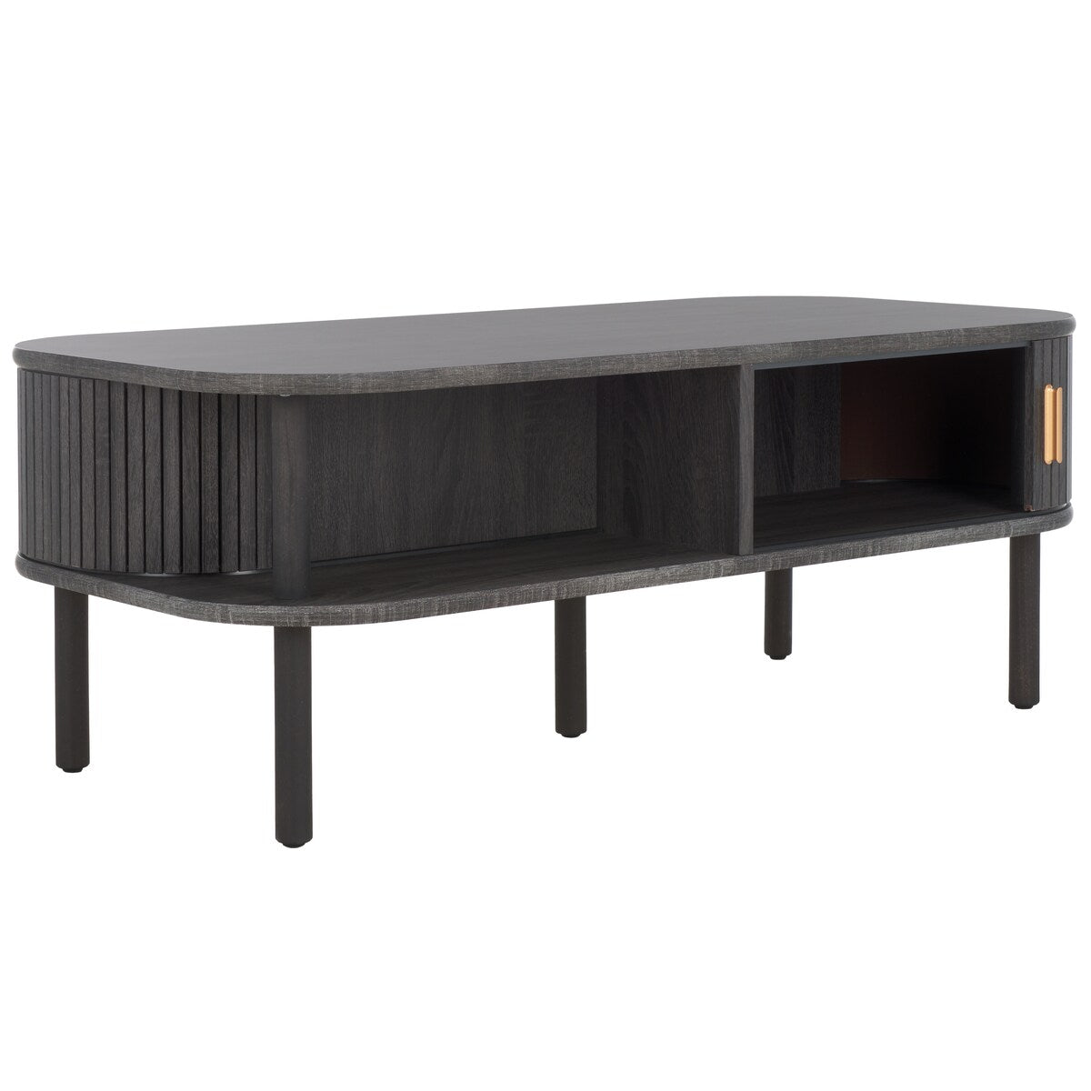 SAFAVIEH Home Tealla 2 Tambour Door Coffee Table - 43Wx22Dx17H