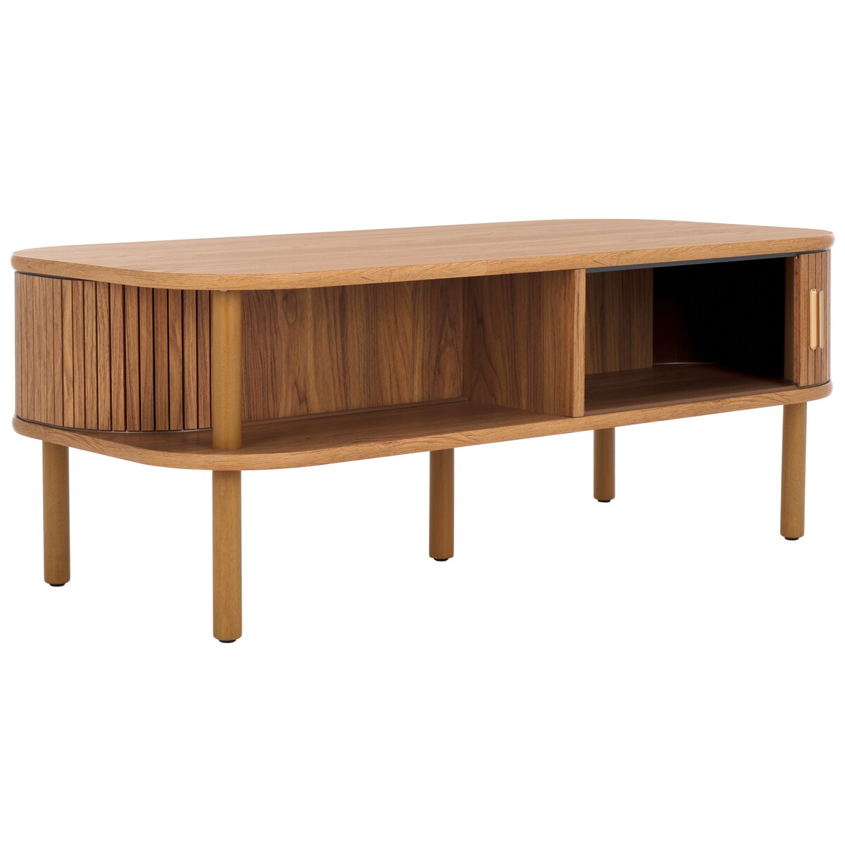 SAFAVIEH Home Tealla 2 Tambour Door Coffee Table - 43Wx22Dx17H