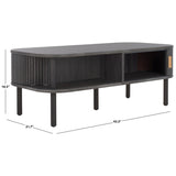 SAFAVIEH Home Tealla 2 Tambour Door Coffee Table - 43Wx22Dx17H