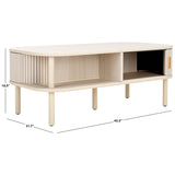 SAFAVIEH Home Tealla 2 Tambour Door Coffee Table - 43Wx22Dx17H