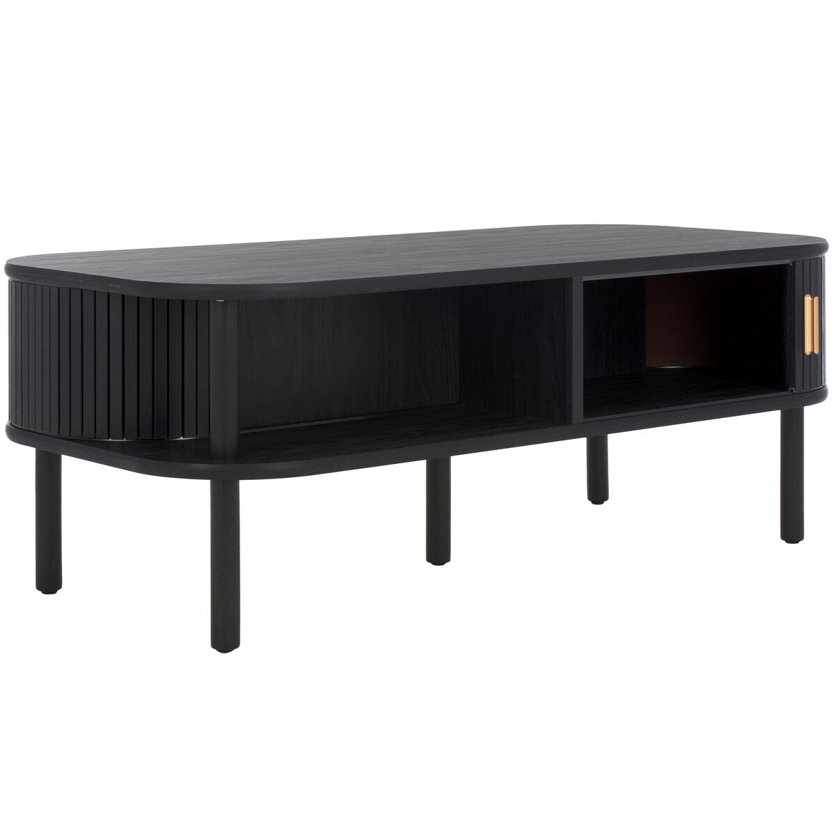 SAFAVIEH Home Tealla 2 Tambour Door Coffee Table - 43Wx22Dx17H