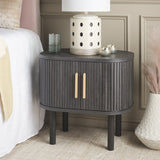 SAFAVIEH Home Tealla 2 Tambour Door Nightstand