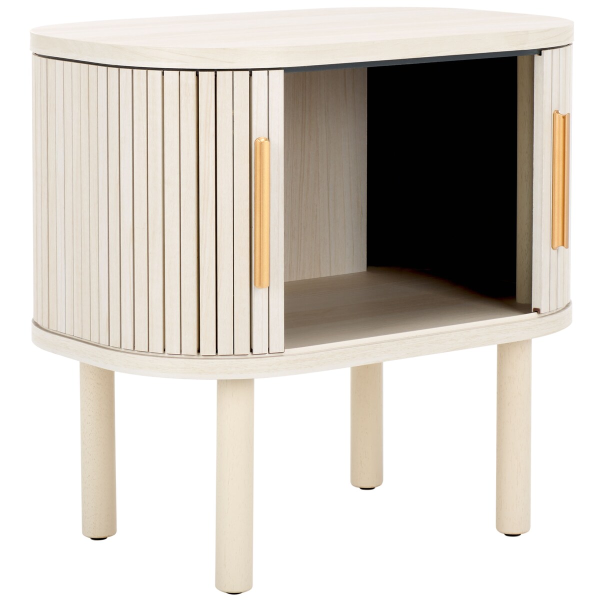 SAFAVIEH Home Tealla 2 Tambour Door Nightstand