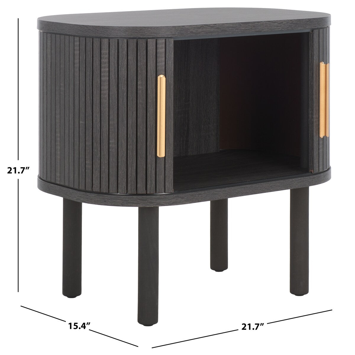 SAFAVIEH Home Tealla 2 Tambour Door Nightstand