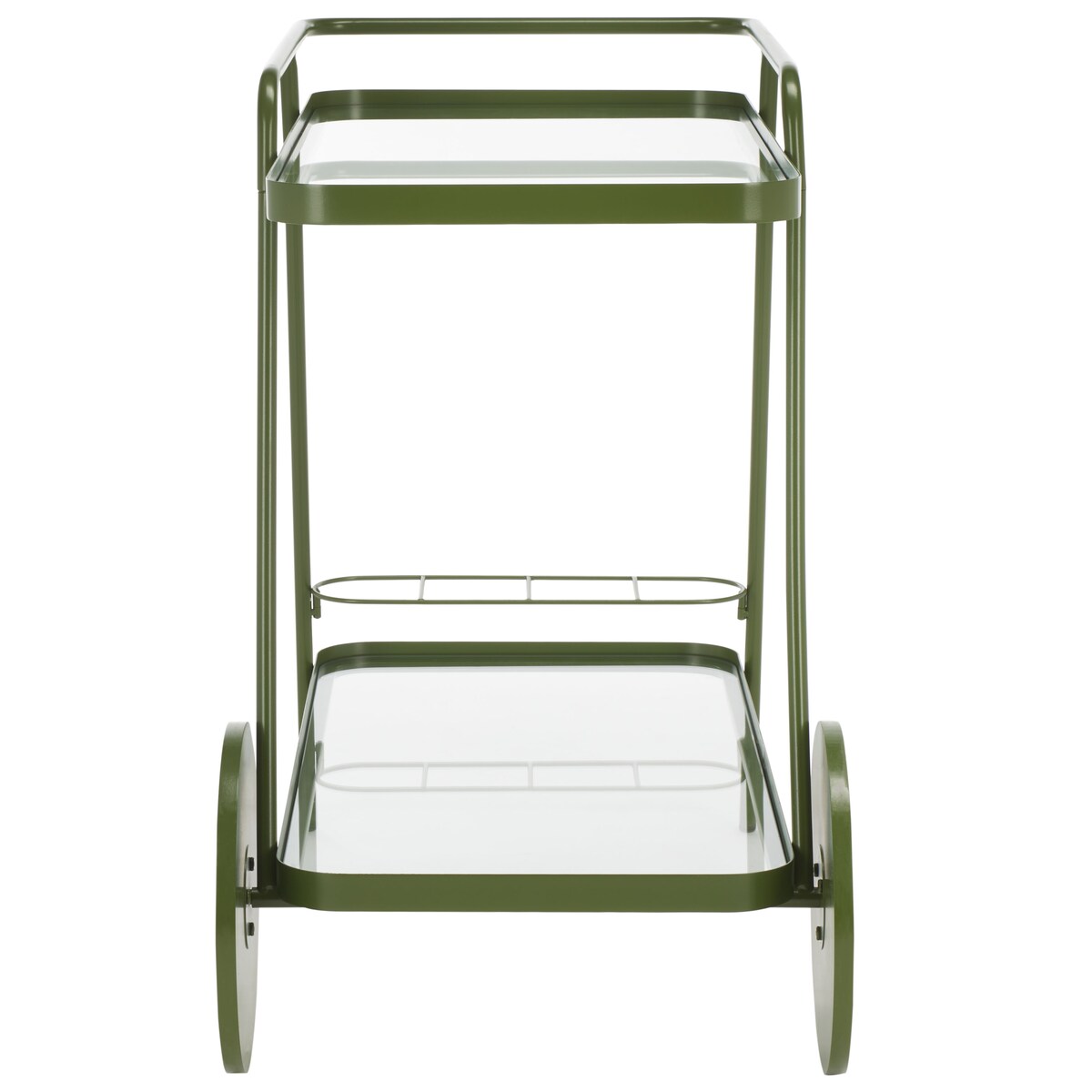 SAFAVIEH Home Zunia 2 Tier Bar Cart - 36Wx19Dx30H