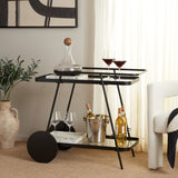 SAFAVIEH Home Zunia 2 Tier Bar Cart - 36Wx19Dx30H