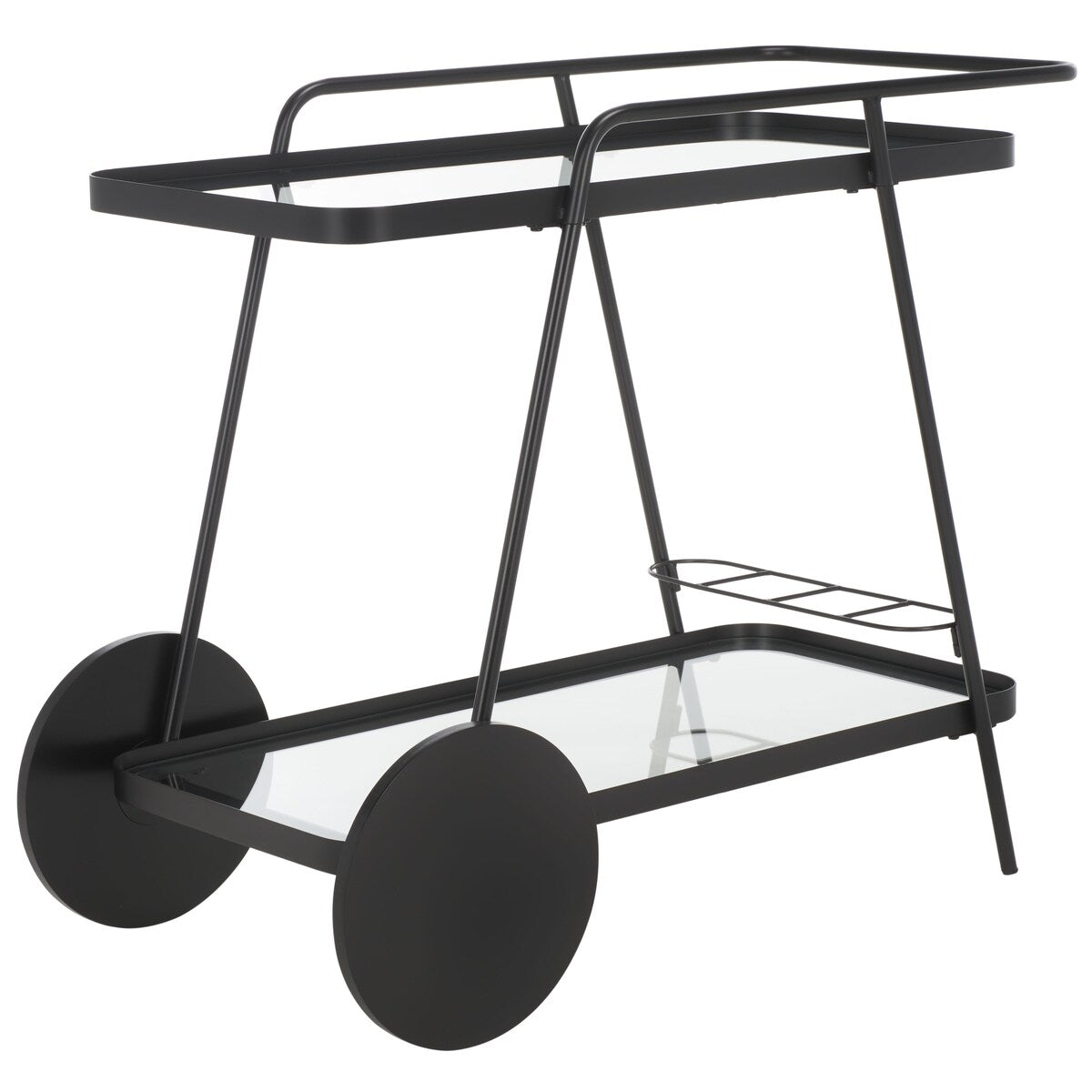 SAFAVIEH Home Zunia 2 Tier Bar Cart - 36Wx19Dx30H