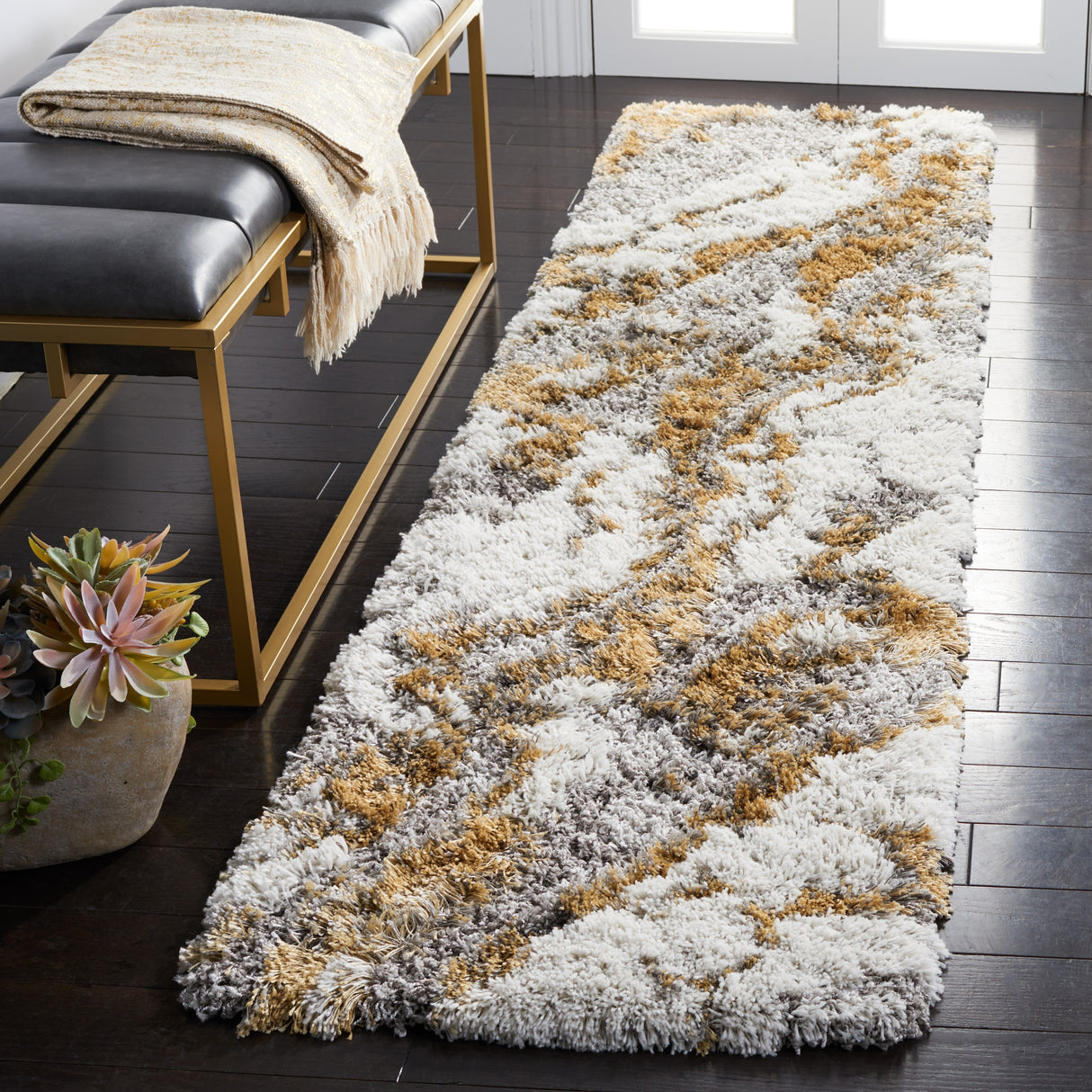 SAFAVIEH Horizon Shag Remona 2.6-inch Thick Rug