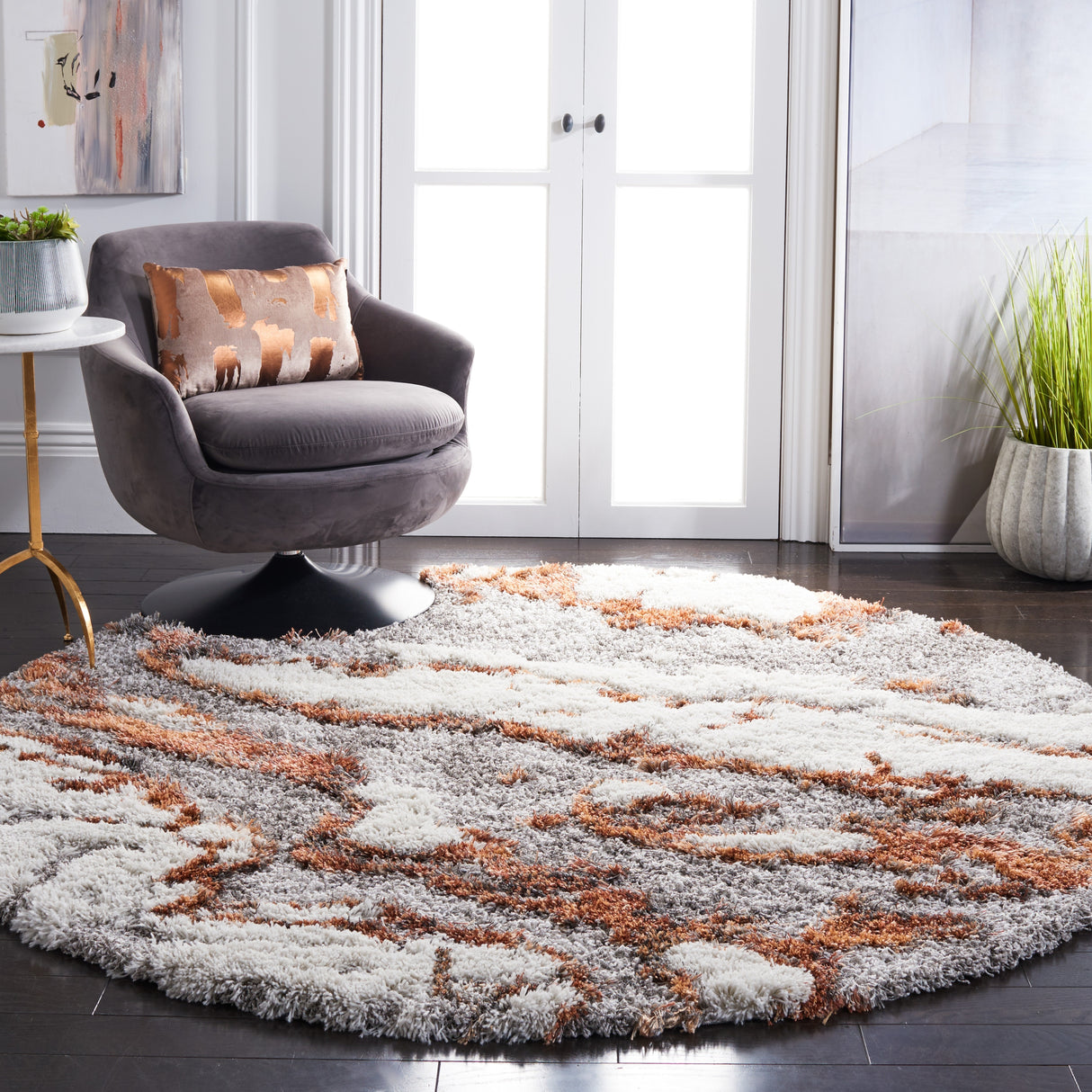 SAFAVIEH Horizon Shag Remona 2.6-inch Thick Rug