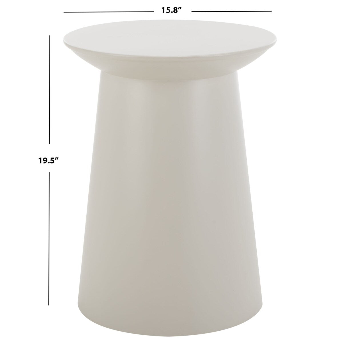 SAFAVIEH Hortense Round Accent Table - 16" W x 16" D x 20" H - 16Wx16Dx20H