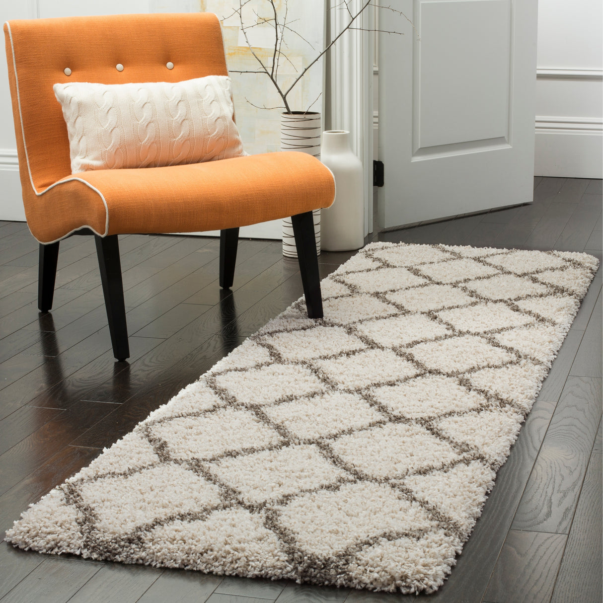 SAFAVIEH Hudson Shag Athena Trellis 2-inch Thick Rug