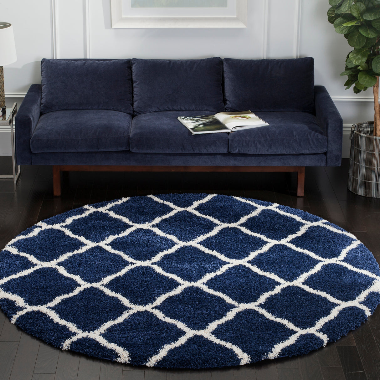 SAFAVIEH Hudson Shag Athena Trellis 2-inch Thick Rug