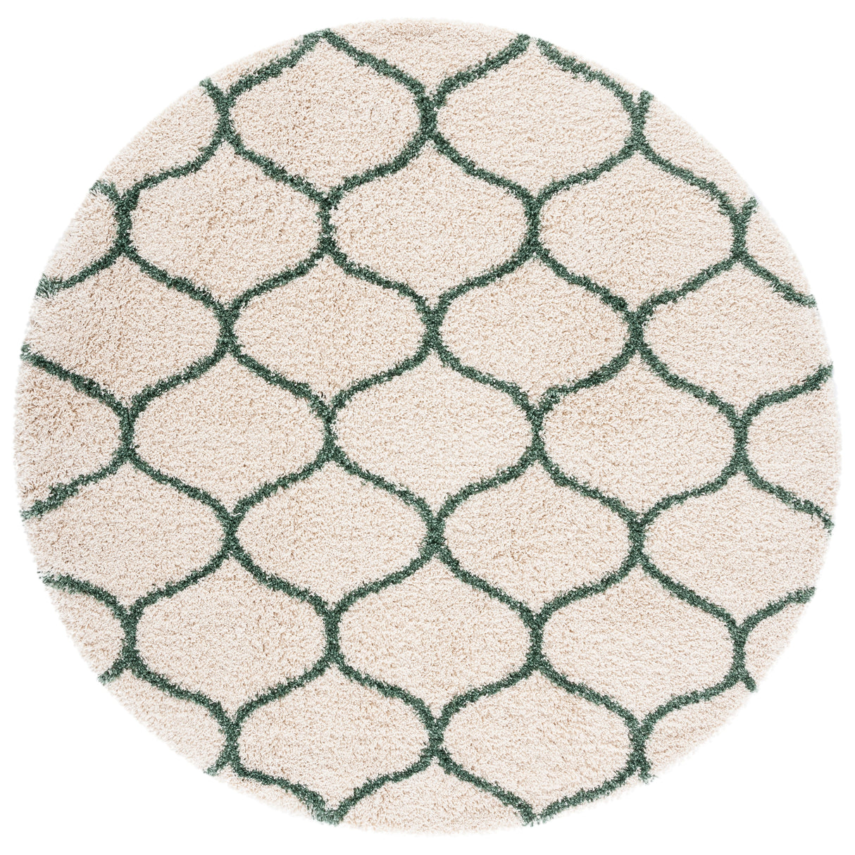 SAFAVIEH Hudson Shag Pushpa Trellis 2-inch Thick Area Rug