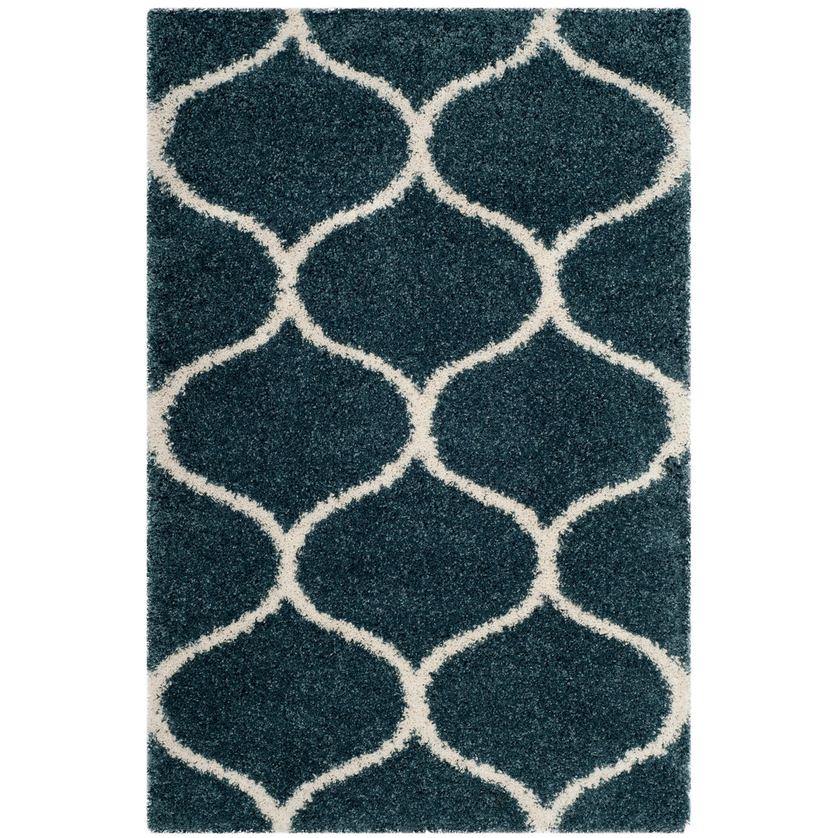 SAFAVIEH Hudson Shag Pushpa Trellis 2-inch Thick Area Rug