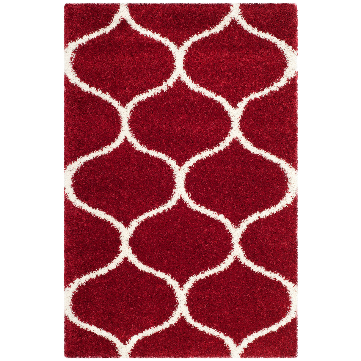 SAFAVIEH Hudson Shag Pushpa Trellis 2-inch Thick Area Rug