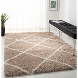 SAFAVIEH Hudson Shag Raili Diamond Trellis 2-inch Thick Rug