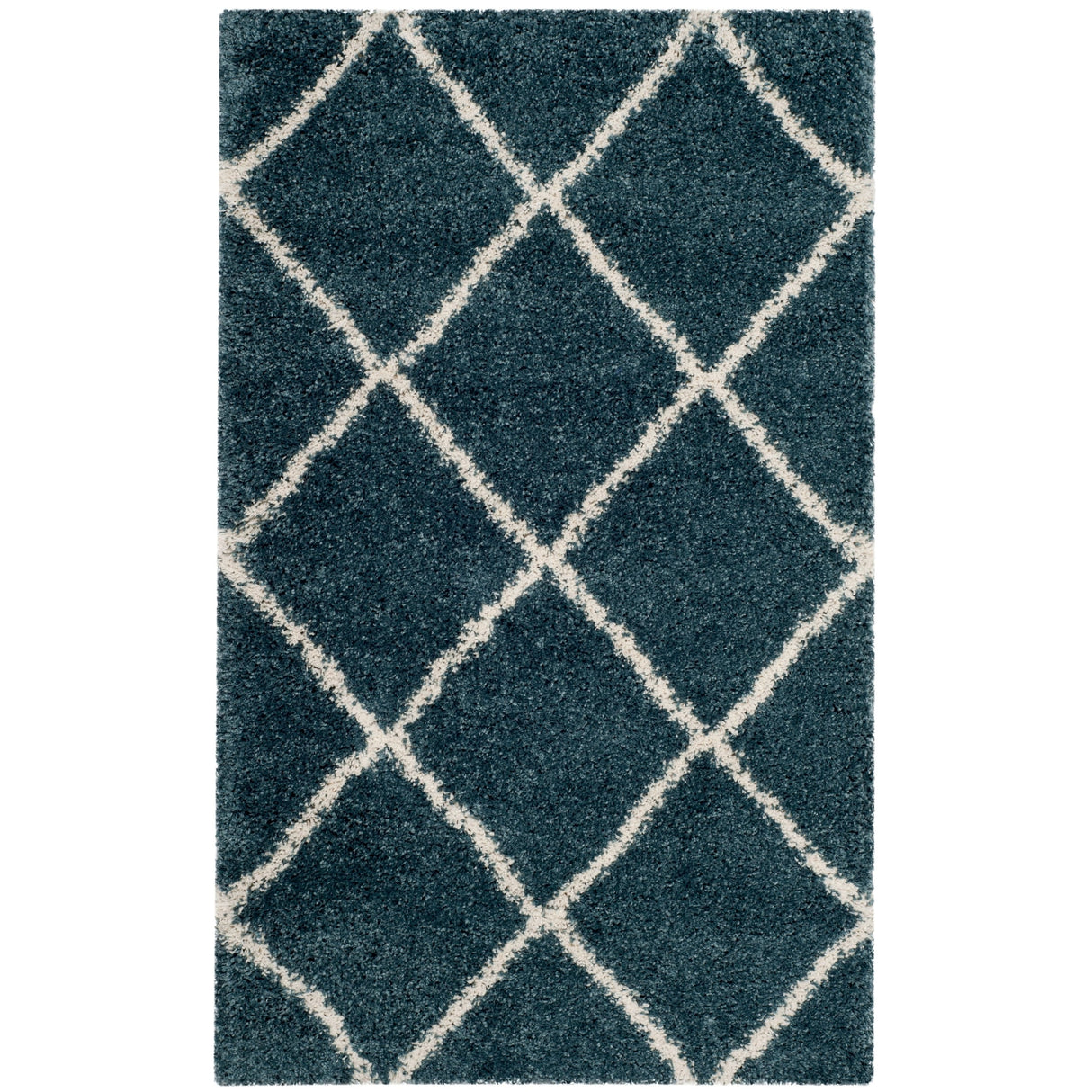 SAFAVIEH Hudson Shag Raili Diamond Trellis 2-inch Thick Rug