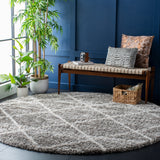 SAFAVIEH Hudson Shag Raili Diamond Trellis 2-inch Thick Rug