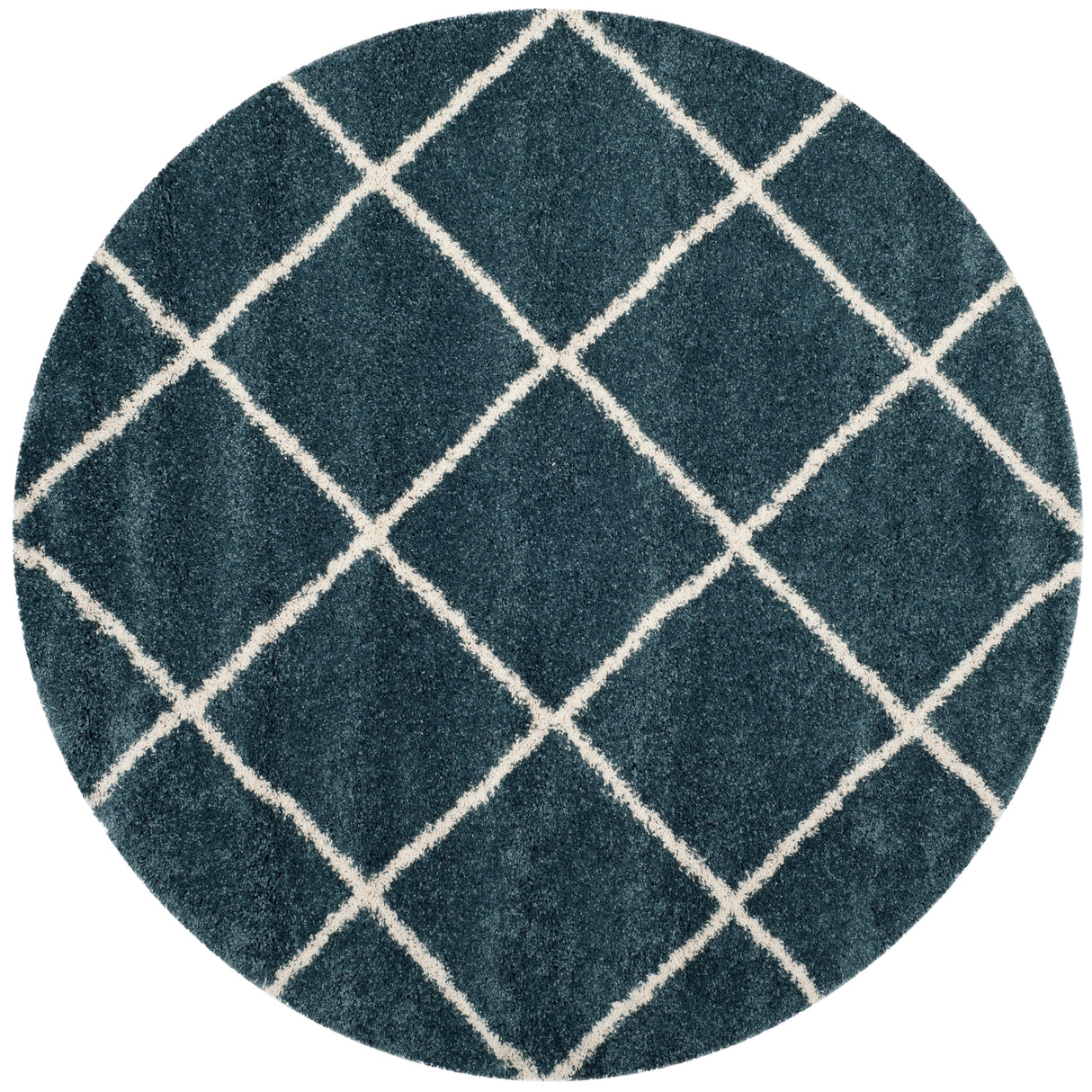 SAFAVIEH Hudson Shag Raili Diamond Trellis 2-inch Thick Rug