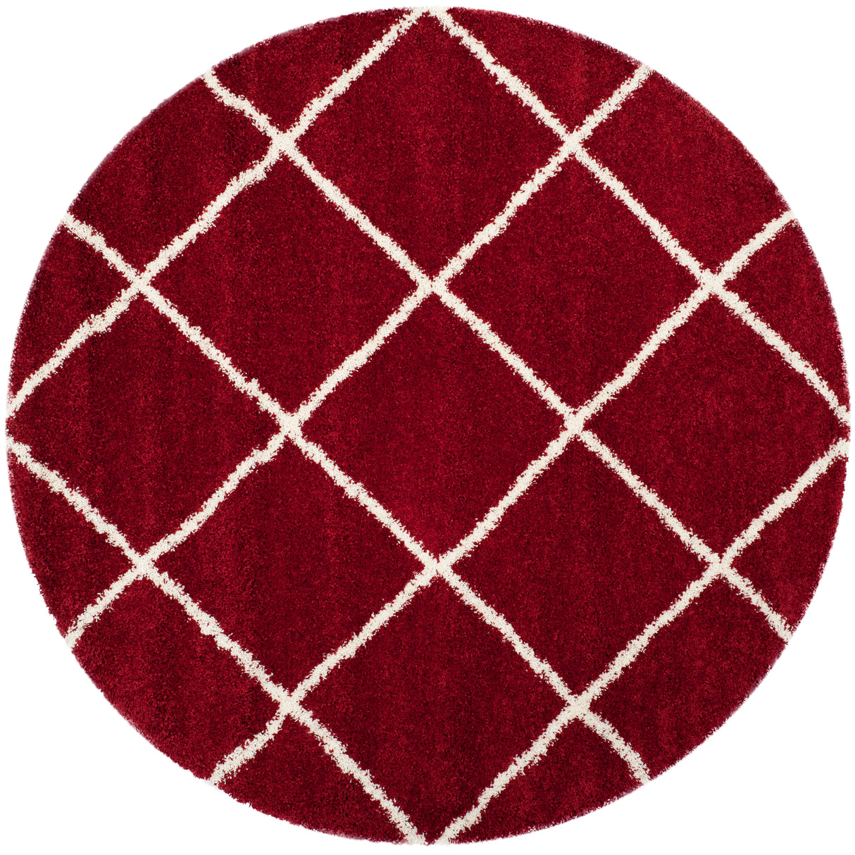 SAFAVIEH Hudson Shag Raili Diamond Trellis 2-inch Thick Rug