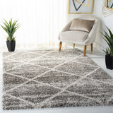 SAFAVIEH Hudson Shag Raili Diamond Trellis 2-inch Thick Rug