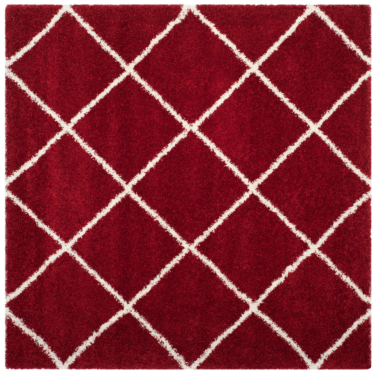 SAFAVIEH Hudson Shag Raili Diamond Trellis 2-inch Thick Rug