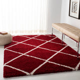 SAFAVIEH Hudson Shag Raili Diamond Trellis 2-inch Thick Rug