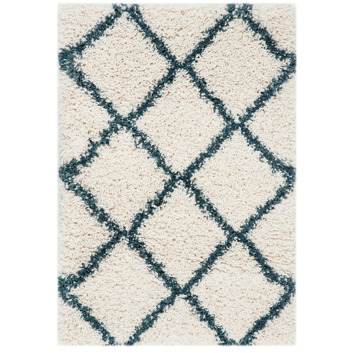 SAFAVIEH Hudson Shag Raili Diamond Trellis 2-inch Thick Rug